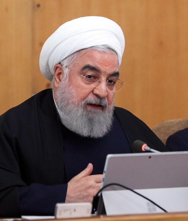 Prezydent Iranu Hasan Rowhani /IRAN PRESIDENTIAL OFFICE HANDOUT  /PAP/EPA