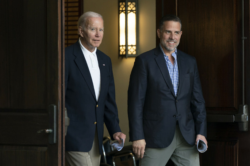 Prezydent Joe Biden i jego syn Hunter /AP /East News
