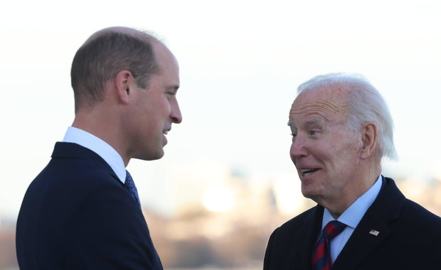 Prezydent Joe Biden spotkał się z księciem Williamem. Wspominali królową Elżbietę II