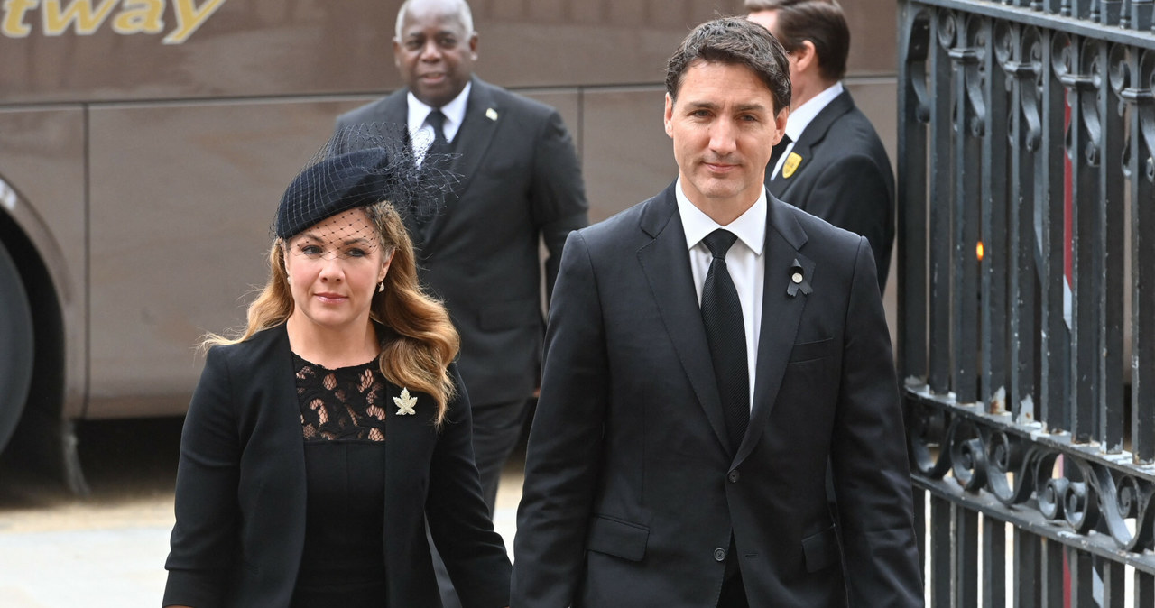 Prezydent Kanady Justin Trudeau z małżonką. /GEOFF PUGH/AFP/East News /East News