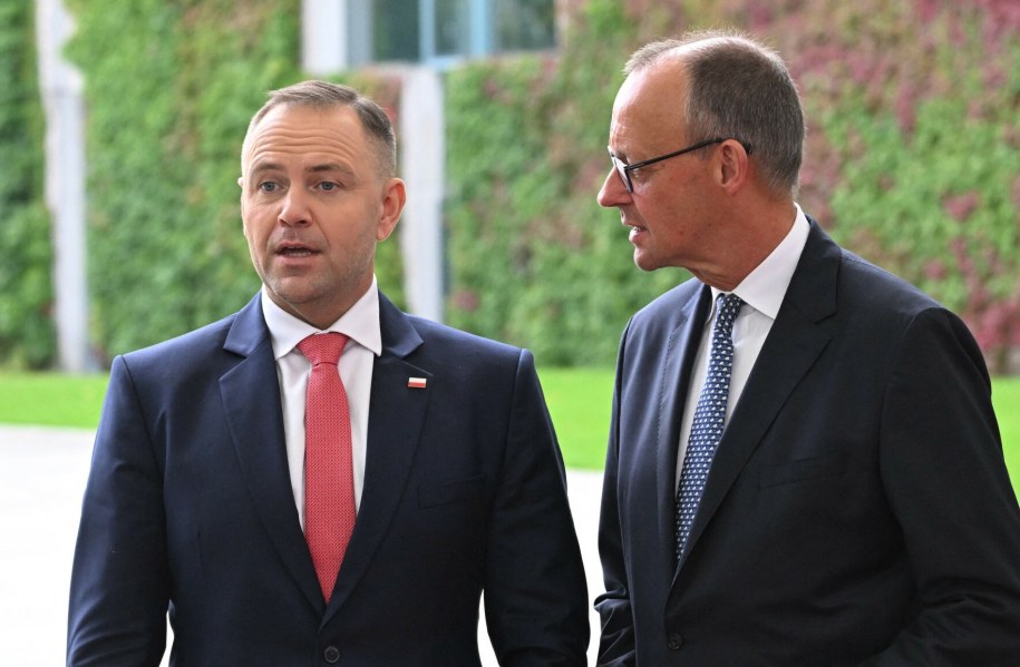 Prezydent Karol Nawrocki i kanclerz Friedrich Merz /RALF HIRSCHBERGER    /AFP/EAST NEWS