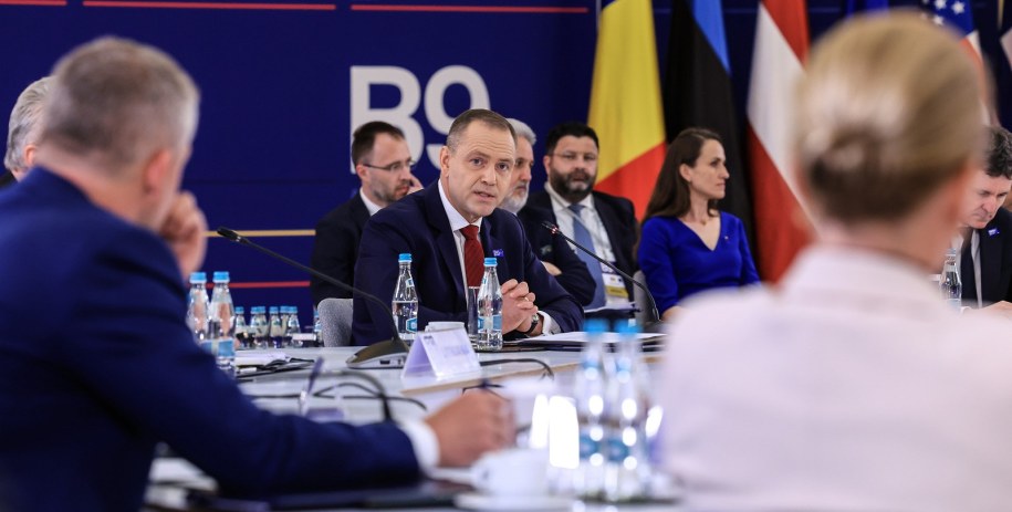Prezydent Karol Nawrocki na spotkaniu B9 /Mikołaj Bujak/KPRP /