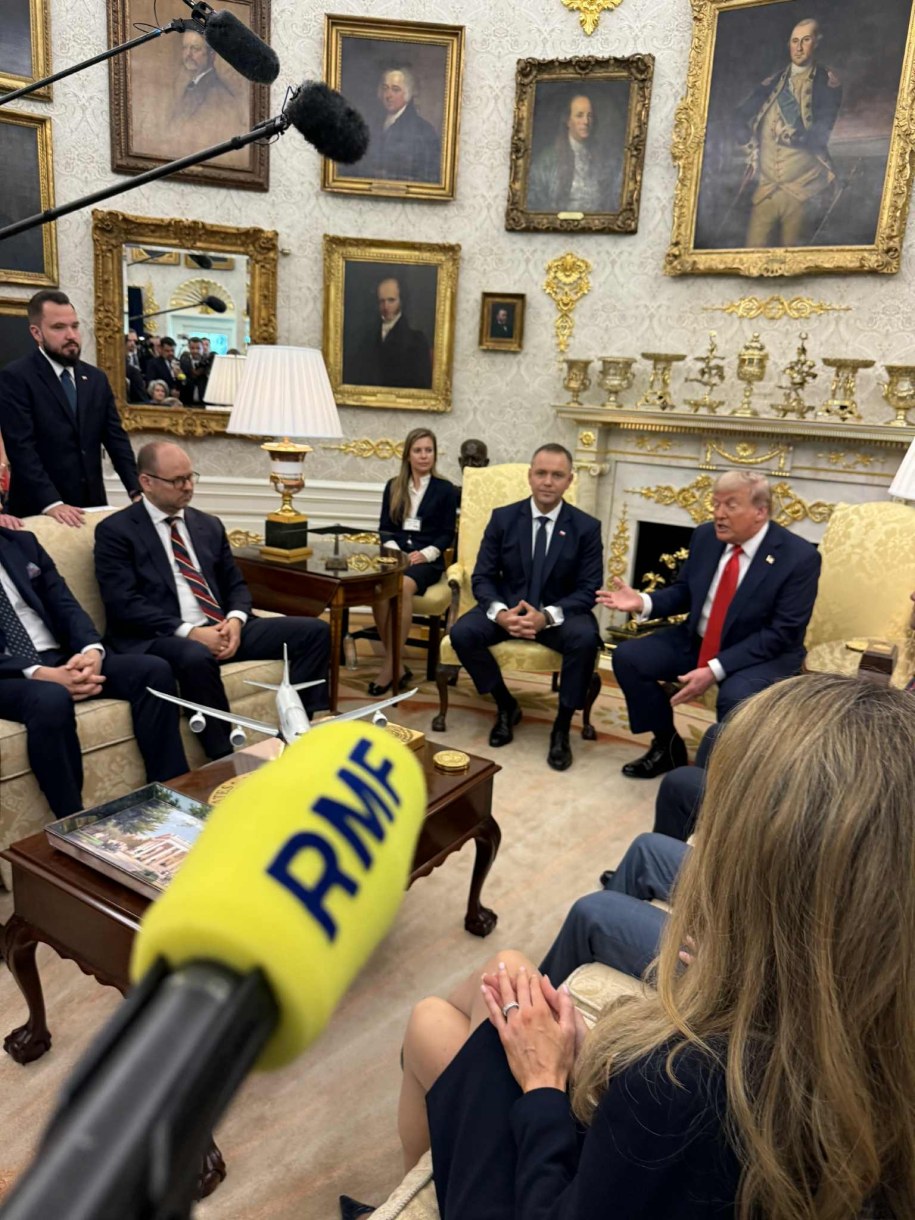 Prezydent Karol Nawrocki na spotkaniu z Donaldem Trumpem /Paweł Żuchowski /RMF FM