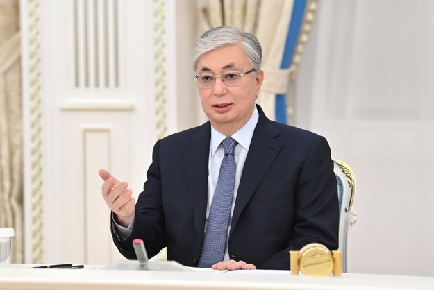 Prezydent Kazachstanu Kasym-Żomart Tokajew /AZAKH PRESIDENT PRESS SERVICE / HANDOUT /PAP/EPA