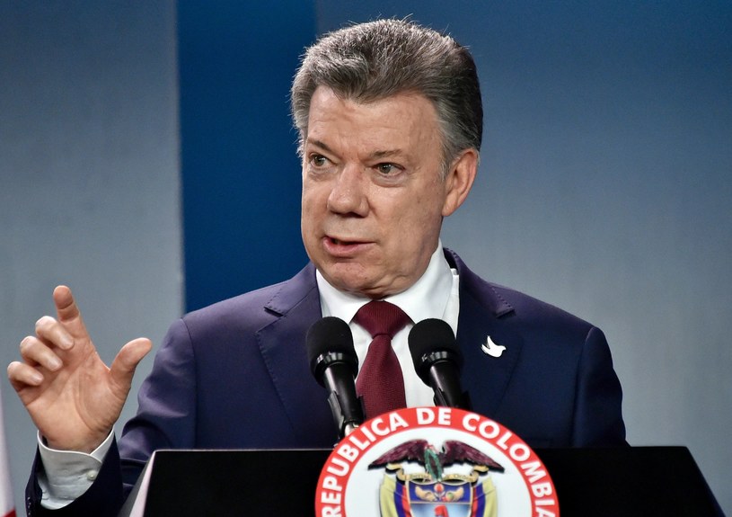 Prezydent Kolumbii Juan Manuel Santos /AFP