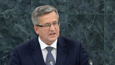 Prezydent Komorowski krytykuje ONZ