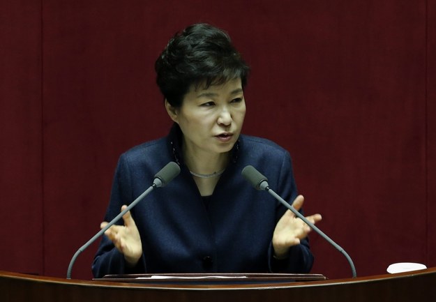 Prezydent Korei Południowej Park Geun Hie /JEON HEON-KYUN /PAP/EPA