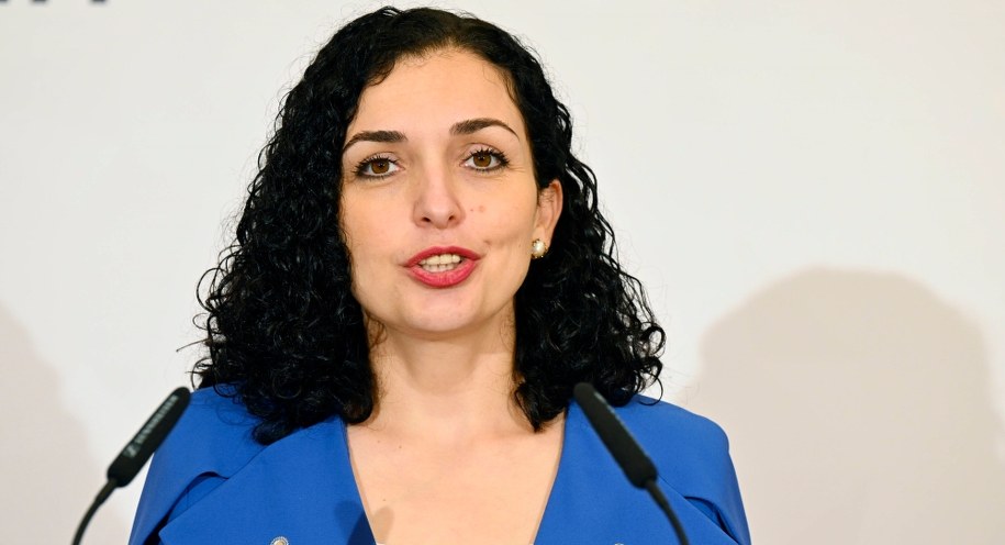 Prezydent Kosowa Vjosa Osmani /Michaela Rihova /PAP/EPA