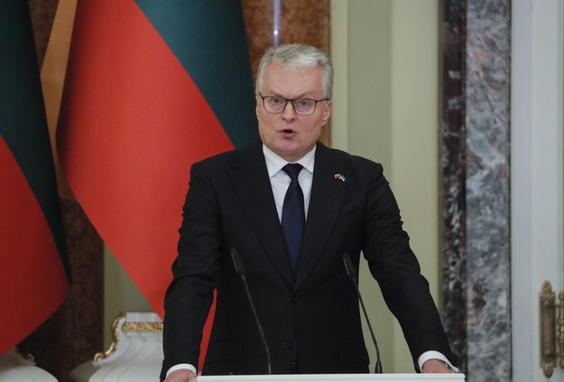 Prezydent Litwy Gitanas Nauseda /SERGEY DOLZHENKO /PAP/EPA