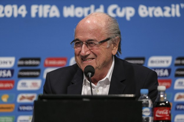 Prezydent Międzynarodowej Federacji Piłki Nożnej (FIFA) Joseph Blatter /Antonio Lacerda /PAP/EPA