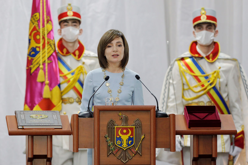Prezydent Mołdawii Maia Sandu /Vadim Denisov /Agencja FORUM