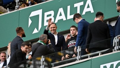 Prezydent na stadionie Lechii Gdańsk. Odwiedził dawnych znajomych