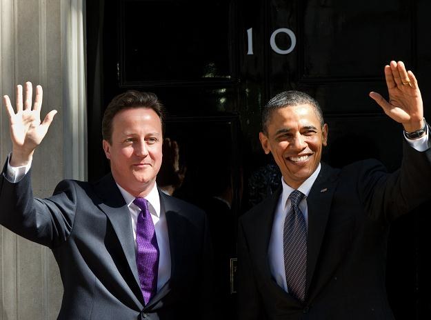Prezydent Obama i premier David Cameron /AFP