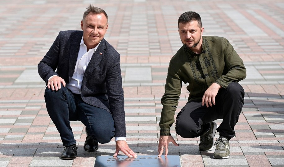Prezydent Polski Andrzej Duda i prezydent Ukrainy Wołodymyr Zełenski /	Kaniuka Ruslan /PAP/EPA
