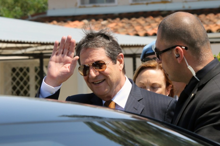 Prezydent Republiki Cypryjskiej Nicos Anastasiades /KATIA CHRISTODOULOU  /PAP/EPA