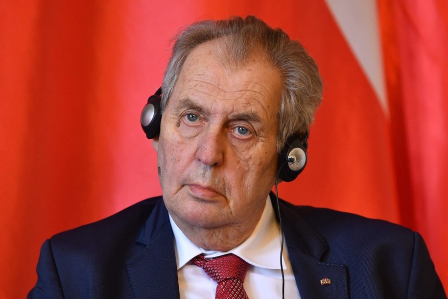 Prezydent Republiki Czeskiej Milos Zeman /Radek Pietruszka /PAP