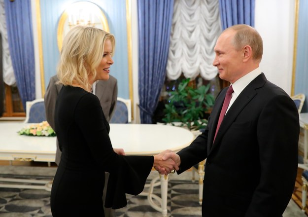 Prezydent Rosji i dziennikarka NBC Megyn Kelly /MIKHAIL KLIMENTYEV/SPUTNIK/KREMLIN POOL /PAP/EPA