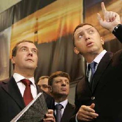 Prezydent Rosji i Oleg Deripaska /AFP