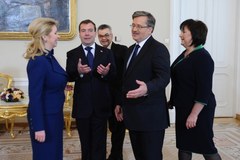 Prezydent Rosji podczas pierwszej oficjalnej wizyty w Polsce
