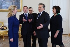 Prezydent Rosji podczas pierwszej oficjalnej wizyty w Polsce