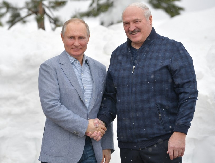 Prezydent Rosji Władimir Putin i prezydent Białorusi Alaksandr Łukaszenka /Alexei Druzhinin/SPUTNIK /AFP