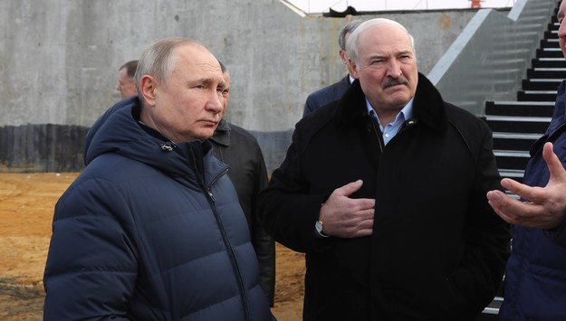Prezydent Rosji Władimir Putin i prezydent Białorusi Alaksandr Łukaszenka /MIKHAIL KLIMENTYEV / KREMLIN POOL / SPUTNIK /PAP/EPA