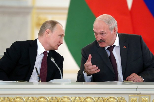 Prezydent Rosji Władimir Putin i prezydent Białorusi Aleksandr Łuakszenka /EKATERINA SHTUKINA/SPUTNIK POOL /PAP/EPA