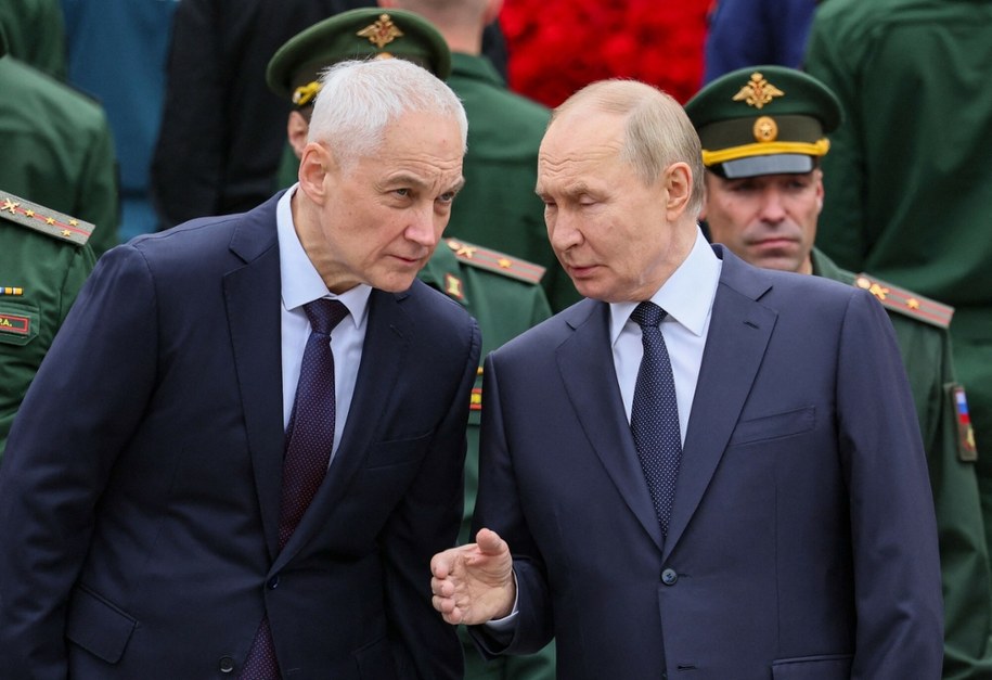 Prezydent Rosji Władimir Putin i rosyjski minister obrony Andriej Biełousow /YURI KOCHETKOV / POOL / AFP /East News