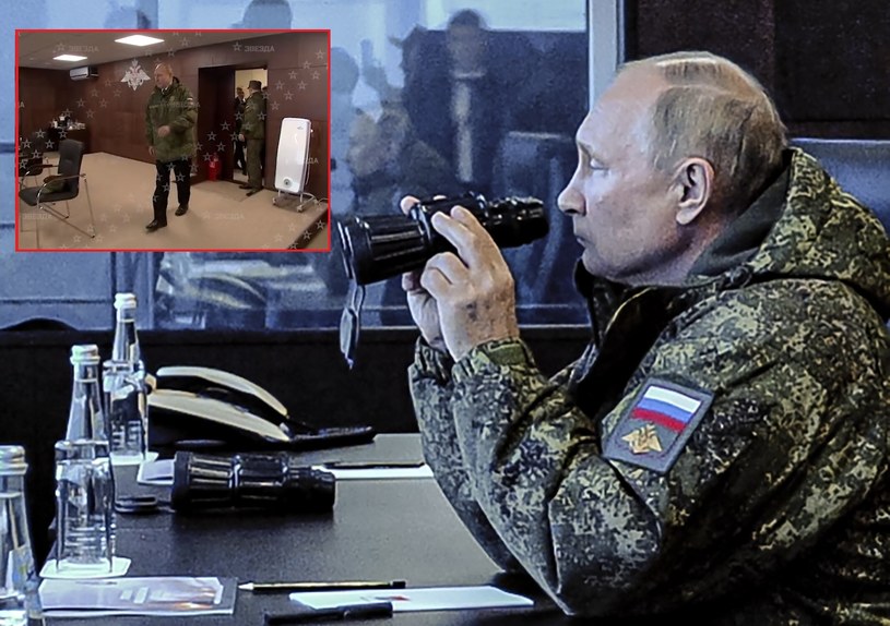 Prezydent Rosji Władimir Putin na manewrach Wostok-2022 /MIKHAEL KLIMENTYEV/SPUTNIK/KREMLIN POOL /PAP/EPA