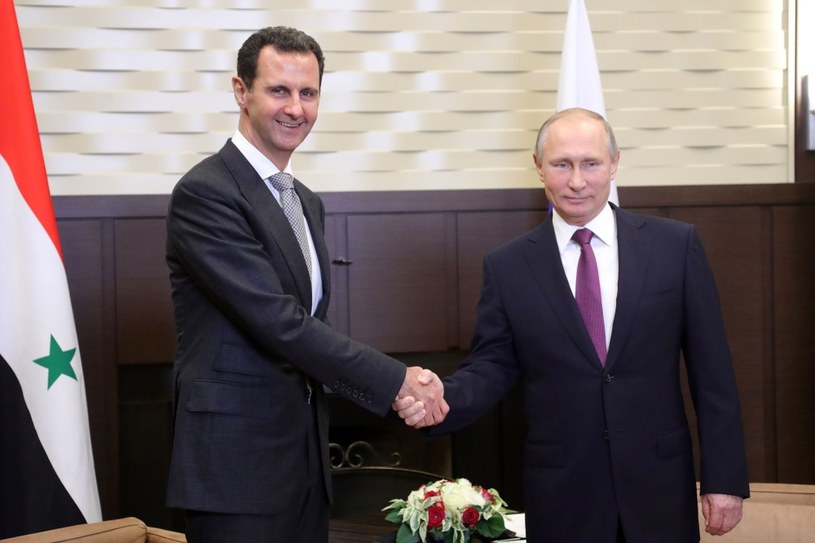 Prezydent Rosji Władimir Putin spotkał się w Soczi z prezydentem Syrii Baszarem el-Asadem /MIKHAIL KLIMENTYEV /AFP