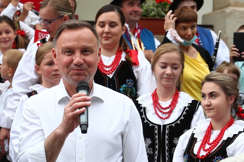 Prezydent RP Andrzej Duda (C) //Łukasz Gągulski /PAP