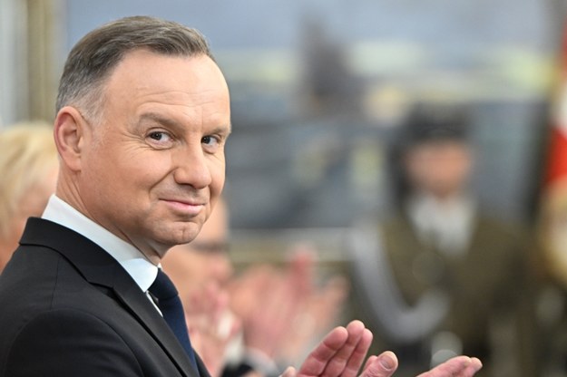 Prezydent RP Andrzej Duda na wręczeniu odznaczeń państwowych z okazji Narodowego Święta Niepodległości /Radek Pietruszka /PAP