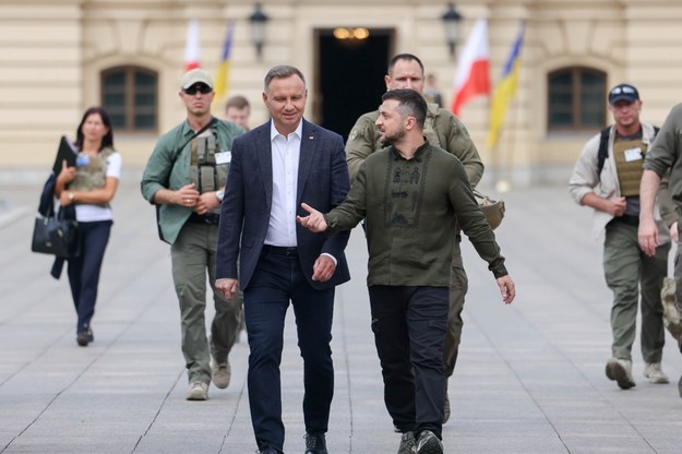 Prezydent RP Andrzej Duda oraz prezydent Ukrainy Wołodymyr Zełenski. /Jakub Szymczuk / KPRP /PAP