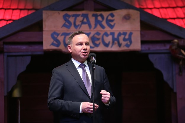 Prezydent RP Andrzej Duda w czasie spotkania z górnikami w Katowicach / 	Andrzej Grygiel    /PAP