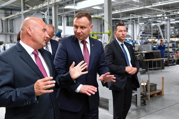 Prezydent RP Andrzej Duda zwiedza fabrykę pojazdów elektrycznych Melex /PAP