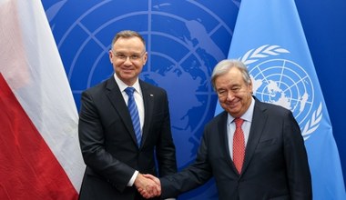 Prezydent spotkał się z szefem ONZ. Wśród tematów zboże z Ukrainy 