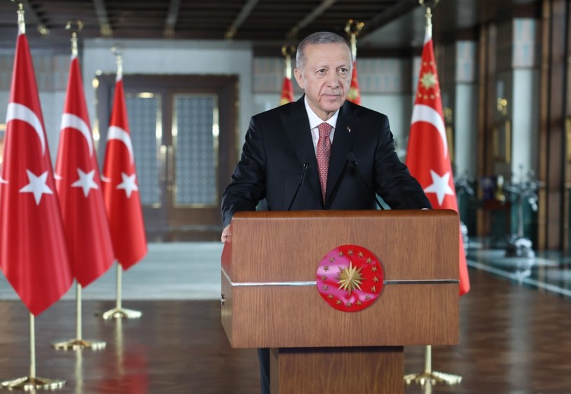 Prezydent Turcji Recep Edogan /Turkish Presidency /Murat Cetinmuhurdar/Handout/Anadolu Agency /AFP