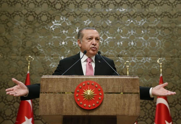 Prezydent Turcji Recep Tayyip Erdogan /TURKISH PRESIDENT OFFICE HANDOUT /PAP/EPA