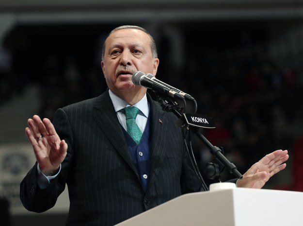 Prezydent Turcji Recep Tayyip Erdogan /TURKISH PRESIDENTAL PRESS OFFICE / HANDOUT /PAP/EPA