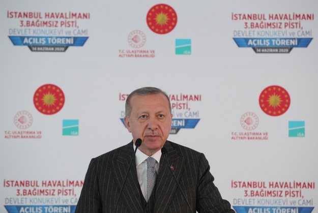 Prezydent Turcji Recep Tayyip Erdogan /TURKISH PRESIDENTAL PRESS OFFICE / HANDOUT /PAP/EPA