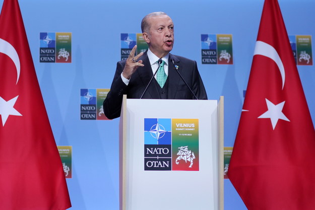 Prezydent Turcji Recep Tayyip Erdogan /	Tim Ireland /PAP/EPA