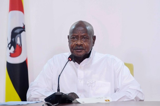 Prezydent Ugandy Yoveri Museveni /STRINGER /PAP/EPA