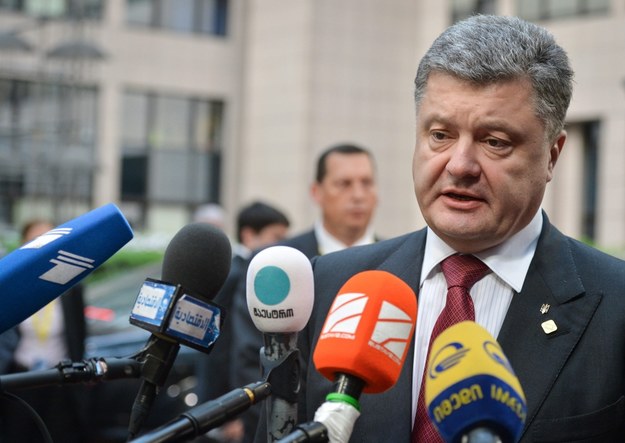 Prezydent Ukrainy Petro Poroszenko /STEPHANIE LECOCQ  /PAP/EPA