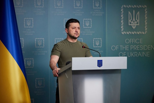 Prezydent Ukrainy Wołodymyr Zełenski /PRESIDENTIAL PRESS SERVICE / HANDOUT /PAP/EPA