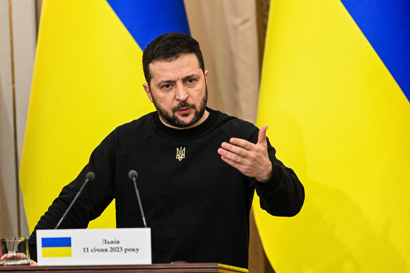 Prezydent Ukrainy Wołodymyr Zełenski / YURIY DYACHYSHYN /AFP