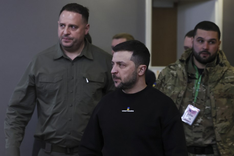 Prezydent Ukrainy Wołodymyr Zełenski /Yves Herman /PAP/EPA