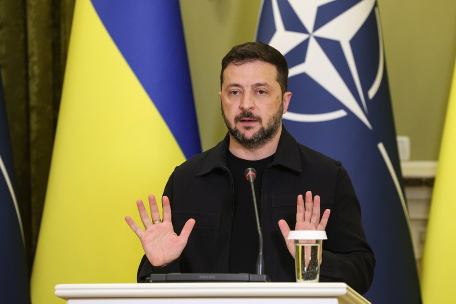 Prezydent Ukrainy Wołodymyr Zełenski /Victor Kovalchuk /PAP