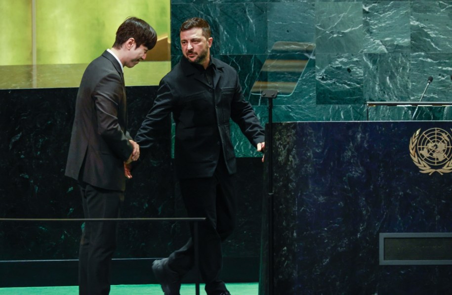 Prezydent Ukrainy Wołodymyr Zełenski /Kena Betancur /PAP/EPA