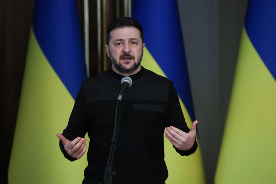 Prezydent Ukrainy Wołodymyr Zełenski /Victor Kovalchuk /PAP