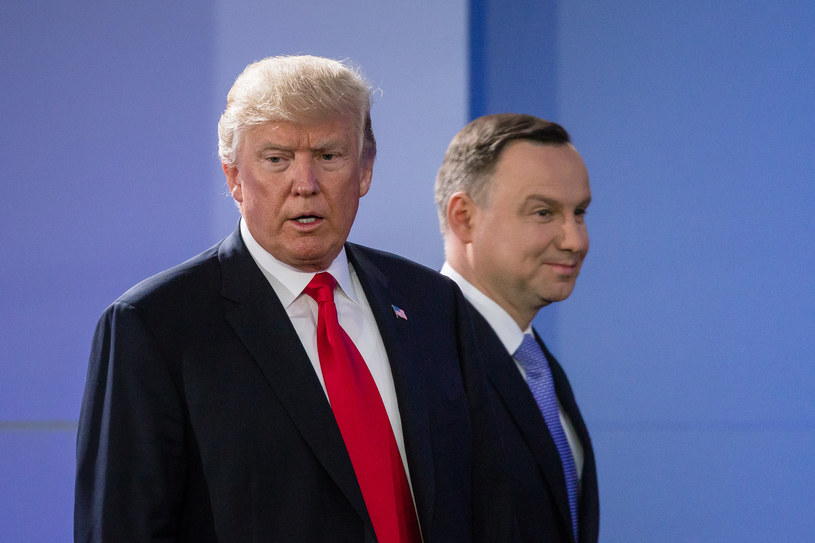 Prezydent USA Donald Trump i prezydent Polski Andrzej Duda / fot. Wojtek Radwanski / AFP /AFP